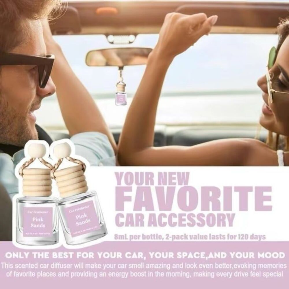Gourmand Scented Car Air Freshener 2-Pack Lavender Vanilla and Buttercream - Picture 4 of 5